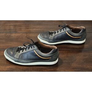 Foot Joy Leather Sneakers Men's Size 10.5‎ Black Green Golf Spikeless